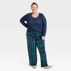 Women's Henley Gift Pajama Set - Stars Above™ -Cozy Nights Sales Store GUEST aff598ef 8d30 4d01 91c6 ea139d439514