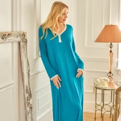 Women's Soft Knit Nightgown Long Sleep Shirt Full Length Henley Pajama Top With Pockets 15 Women's Soft Knit Nightgown Long Sleep Shirt Full Length Henley Pajama Top With Pockets -Cozy Nights Sales Store GUEST b0024f6e a7a6 4653 8a61 ff0f78ddd3e8