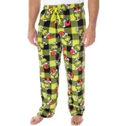 Dr. Seuss Men's The Grinch Sneaky Face Fleece Plush Pajama Pants -Cozy Nights Sales Store GUEST b0b5712c dad9 412b bf8d f5fdceb81819