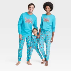 Kids' Feliz Navidad Matching Family Pajama Set - Wondershop™ With Dia Pacheco Blue -Cozy Nights Sales Store GUEST b1030d61 f317 4d41 ae1a c600e7f58759