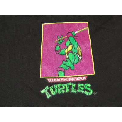 Teenage Mutant Ninja Turtles TMNT Donatello Classic Retro Character Men's Black Sleep Pajama Shorts 1 Teenage Mutant Ninja Turtles TMNT Donatello Classic Retro Character Men's Black Sleep Pajama Shorts