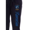 Harry Potter Womens' Ravenclaw House Crest Sleep Jogger Pajama Pants Black