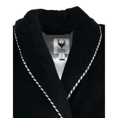 Ascentix Men's Velour Smoking Jacket With Satin Lining 2 Ascentix Men's Velour Smoking Jacket With Satin Lining - Image 2