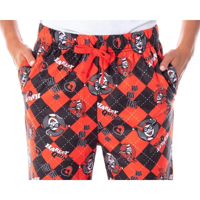 DC Comics Harley Quinn Women's Classic Character Sleep Lounge Pajama Pants Classic Harley 1 DC Comics Harley Quinn Women's Classic Character Sleep Lounge Pajama Pants Classic Harley