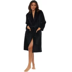 Women's Classic Soft Jacquard Bathrobe, Plush Robe 7 Women's Classic Soft Jacquard Bathrobe, Plush Robe -Cozy Nights Sales Store GUEST b531445a 19f6 4755 b25e dd7b1761dc1f