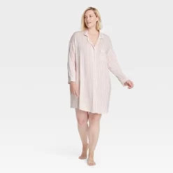 Women's Beautifully Soft Notch Collar NightGown - Stars Above™ -Cozy Nights Sales Store GUEST b67e598f d722 4042 9284 7c15386ba7b9