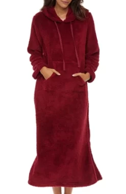Women's Soft Plush Sweatshirt Robe, Long Hooded Fleece Loungewear -Cozy Nights Sales Store GUEST b6b2e7ec e2fb 44d8 8264 7ca4971d9b73