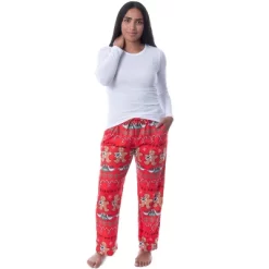 Friends The TV Series Womens' Gingerbread Central Perk Ugly Sweater Pajama Pants Red -Cozy Nights Sales Store GUEST b6b8c455 4702 4c7e a63f 392849415cc1