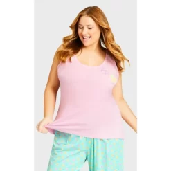 Women's Plus Size Chicks Sleep Tank - Chicks Placement | AVENUE -Cozy Nights Sales Store GUEST b799bffe 2a47 4021 9620 3e72014cd1c9