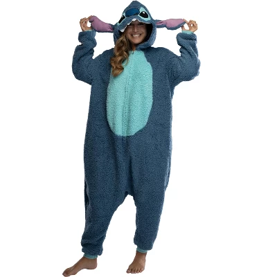 Disney Lilo & Stitch Unisex Adult Stitch Kigurumi Cosplay Costume Fleece Union Suit 2 Disney Lilo & Stitch Unisex Adult Stitch Kigurumi Cosplay Costume Fleece Union Suit - Image 2