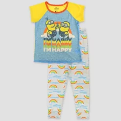 Girls' Despicable Me Minions 2pc Pajama Set - Blue -Cozy Nights Sales Store GUEST b7dc568f 75b8 472b 8767 dcb7917d38ba