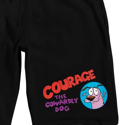 The Courage The Cowardly Dog Animated Series Men's Black Sleep Pajama Shorts 1 The Courage The Cowardly Dog Animated Series Men's Black Sleep Pajama Shorts