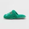 Kids' Holiday Santa's Little Helper Scuff Slippers - Wondershop™ Green