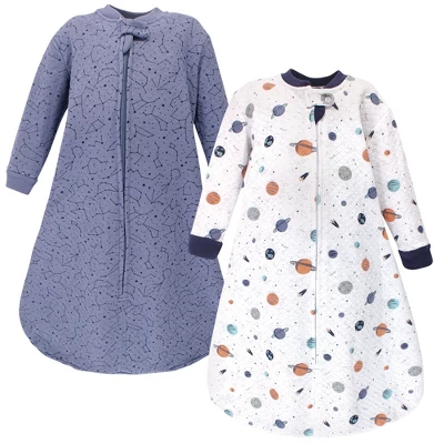 Hudson Baby Infant Boy Premium Quilted Long Sleeve Sleeping Bag And Wearable Blanket, Space 3 Hudson Baby Infant Boy Premium Quilted Long Sleeve Sleeping Bag And Wearable Blanket, Space - Image 3