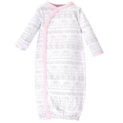 Touched By Nature Baby Girl Organic Cotton Side-Closure Snap Long-Sleeve Gowns 3pk, Pink Gray Elephant 6 Touched By Nature Baby Girl Organic Cotton Side-Closure Snap Long-Sleeve Gowns 3pk, Pink Gray Elephant -Cozy Nights Sales Store GUEST bb1ebdab e918 4172 b997 15e9863c3564