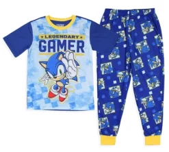 Sonic The Hedgehog Boys Legendary Gamer Short Sleeve 2 Pc Pajama Set -Cozy Nights Sales Store GUEST bc53b2a8 c918 41fa ba30 412c7d8c7b91