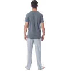 DC Comics Mens' Batman Always Be Funny Character Sleep Pajama Set Multicolored