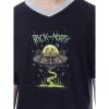 Rick And Morty Mens' TV Show Series Drunk Spaceship Sleep Pajama Dress