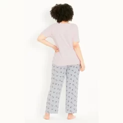 Women's Plus Size Penguin Sleep Set - Pink | EVANS -Cozy Nights Sales Store GUEST bdbdd17b c399 4064 809d aa6ae129d657