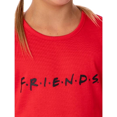 Friends TV Show Girls' TV Series Logo 3 Piece Pajama Shortie Lounge Set 3 Friends TV Show Girls' TV Series Logo 3 Piece Pajama Shortie Lounge Set - Image 3