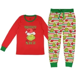 Dr. Seuss Womens' The Grinch Who Stole Christmas New Nice Lounge Pajama Sets -Cozy Nights Sales Store GUEST bef5d218 99db 40c9 995f 052f8db70562