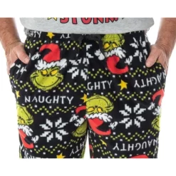 Dr. Seuss The Grinch 3 Piece Gift Pajama Set (Fleece Pants, Shirt, Socks) -Cozy Nights Sales Store GUEST c0b66099 b9d6 4528 91d8 a2342b65dd2f