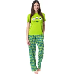 Disney Womens' Toy Story Movie Aliens Character Sleep Pajama Set Multicolored -Cozy Nights Sales Store GUEST c144ce7c f219 4dd7 a136 5667d59a5258
