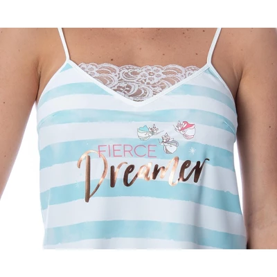 Disney Women's Sleeping Beauty Fierce Dreamer Lace Cami Pajama Set Fierce Sleeper 2 Disney Women's Sleeping Beauty Fierce Dreamer Lace Cami Pajama Set Fierce Sleeper - Image 2