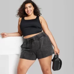 Women's High-Rise Fleece Shorts - Wild Fable™ -Cozy Nights Sales Store GUEST c2e4da47 8d9e 4ffa 8b65 98dc64cce651