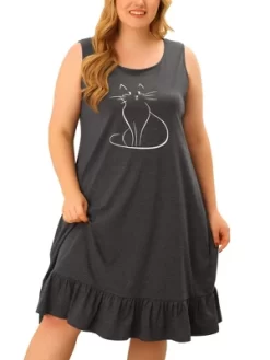 Agnes Orinda Women's Plus Size Sleeveless Comfy Lovely Tank Nightgown 11 Agnes Orinda Women's Plus Size Sleeveless Comfy Lovely Tank Nightgown -Cozy Nights Sales Store GUEST c45af5aa f43a 4110 952a 91307d979b3f