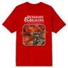 Dungeons & Dragons Cover Art Men's Short Sleeve Shirt & Sleep Shorts Set