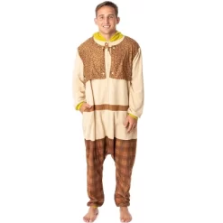 DreamWorks Shrek Mens' Movie Film Costume Footless Sleep Union Suit Multicolored -Cozy Nights Sales Store GUEST c538322b c89c 4a48 9707 9ccc5b755d8f