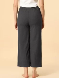 Allegra K Women's Wide Leg Drawstring Comfy Yoga Pants Lounge Pajamas Pants -Cozy Nights Sales Store GUEST c53b295e 2af2 4afa 9a4f e0b617a334bf