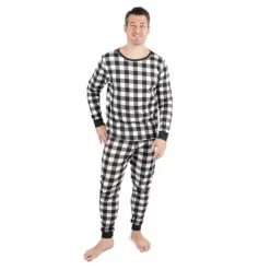 Leveret Mens Two Piece Cotton Plaid Christmas Pajamas -Cozy Nights Sales Store GUEST c57e301d 06bd 4a0e 9e55 b5c9c8a3caa6
