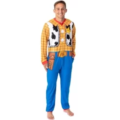 Disney Mens' Toy Story Movie Sheriff Woody Costume Footless Union Suit Multicolored -Cozy Nights Sales Store GUEST c817aba0 808c 449d a054 d47ca92d1e2d