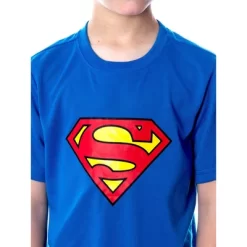 DC Comics Big Boys' Superman Logo Short Sleeve Pajama Short Set Blue -Cozy Nights Sales Store GUEST c97c2c19 6ff0 45c1 888c 0fc4861ac713