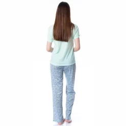 Star Wars Women's The Mandalorian The Child Work Hard Sleep Pajama Set Multicolored