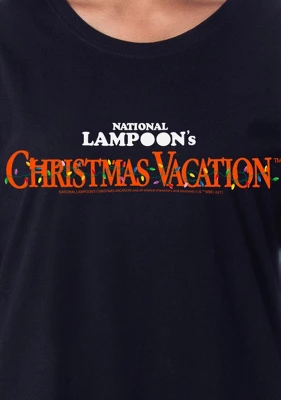 National Lampoon's Christmas Vacation Womens' Nightgown Sleep Pajama Shirt Black 2 National Lampoon's Christmas Vacation Womens' Nightgown Sleep Pajama Shirt Black - Image 2