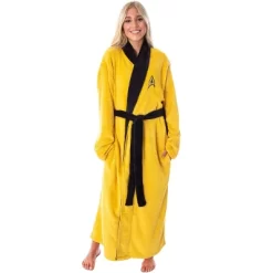 Star Trek The Original Series Adult Costume Fleece Plush Robe Bathrobe