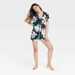 Women's Beautifully Soft Short Sleeve Notch Collar Top And Shorts Pajama Set - Stars Above™ -Cozy Nights Sales Store GUEST cd0197d3 fb3a 47a3 9e64 f021ac8fdae8
