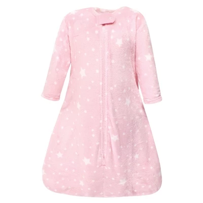 Hudson Baby Infant Girl Plush Sleeping Bag, Sack, Blanket, Long-Sleeve Night Sky 5 Hudson Baby Infant Girl Plush Sleeping Bag, Sack, Blanket, Long-Sleeve Night Sky - Image 5