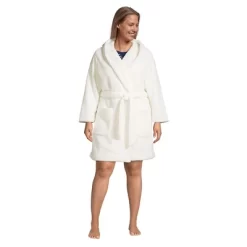 Lands' End Women's High Pile Fleece Hooded Robe -Cozy Nights Sales Store GUEST cd5ef42a 4c34 4717 bd46 40f7e0a67cb0