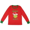 Dr. Seuss Womens' The Grinch Who Stole Christmas New Nice Lounge Pajama Sets