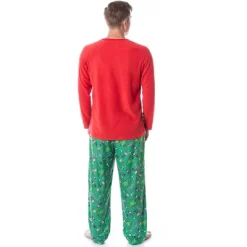 Peanuts Mens' Christmas Holiday Season Sing Along Sleep Pajama Set Green -Cozy Nights Sales Store GUEST cf88cba7 5ef6 441b 8b93 2c3a1df9c935