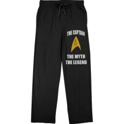 Star Trek TV Series Men's Captain Myth Legend Black Sleep Pajama Pants -Cozy Nights Sales Store GUEST d031d8c7 b137 43e4 afa4 eed8a5be61e8