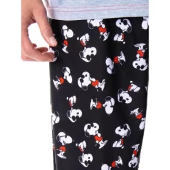 Peanuts Men's Joe Cool Snoopy Pajamas Raglan Shirt And Pant 2 PC Pajama Set -Cozy Nights Sales Store GUEST d0fc6404 1104 4f07 8dde ff78f8e5eac5
