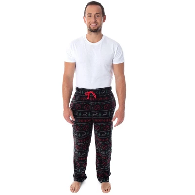 Marvel Men's Deadpool Christmas Ugly Sweater Fleece Sleep Pajama Pants Ugly Deadpool Sweater 3 Marvel Men's Deadpool Christmas Ugly Sweater Fleece Sleep Pajama Pants Ugly Deadpool Sweater - Image 3