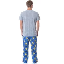 Nickelodeon SpongeBob SquarePants Mens' Chillin' Sleep Pajama Set Multicolored -Cozy Nights Sales Store GUEST d22b6973 c4cf 412b 912d becbfe2d512a