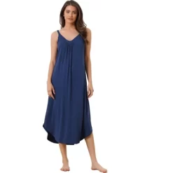 Allegra K Women's V Neck Soft Cami Nightdress Lounge Nightgowns -Cozy Nights Sales Store GUEST d25093d1 8ab8 411f aaab ea6ebb0eb7f1