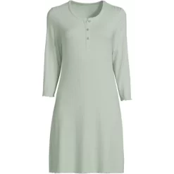 Lands' End Women's Pointelle Rib 3/4 Sleeve Knee Length Nightgown 10 Lands' End Women's Pointelle Rib 3/4 Sleeve Knee Length Nightgown -Cozy Nights Sales Store GUEST d2626564 8ad3 4389 84d5 e188224542cf